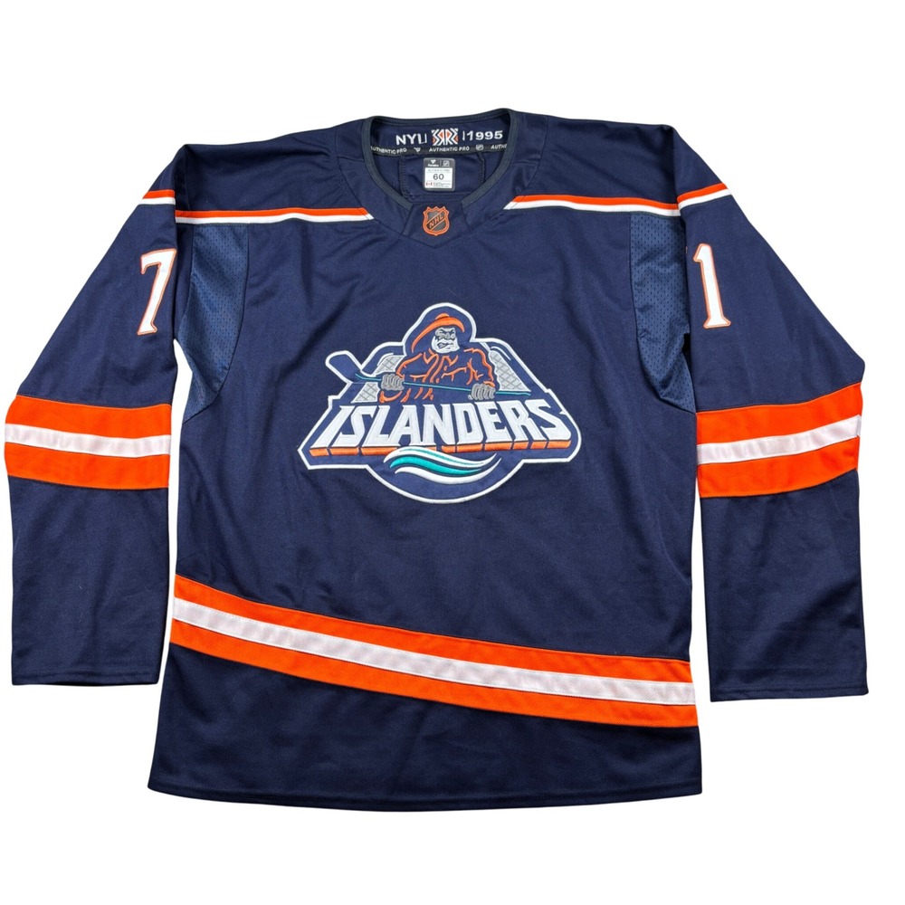 Fanatics Jersey Mens 60 Blue NY Islanders Reverse Retro Schaefer 3XL